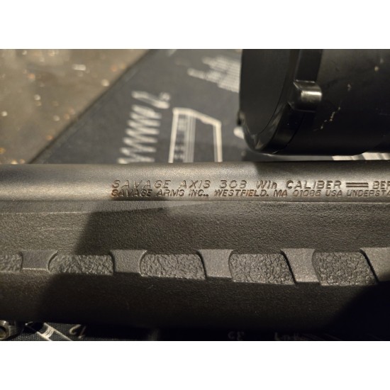 USED SAVAGE AXIS - 308WIN W/ 6-24 x 50mm RITON SCOPE