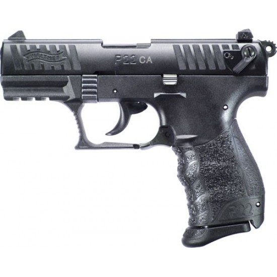 WALTHER P22 CA .22LR 3.42" AS 10-SHOT BLACK POLYMER