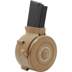 IVER JOHNSON MAGAZINE AR15 .223 50RD DRUM TAN POLY IVER JOHNSON MAGAZINE AR15 .223 50RD DRUM TAN POLY